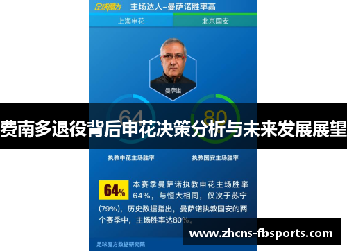 费南多退役背后申花决策分析与未来发展展望 费南多退役背后申花决策分析与未来发展展望